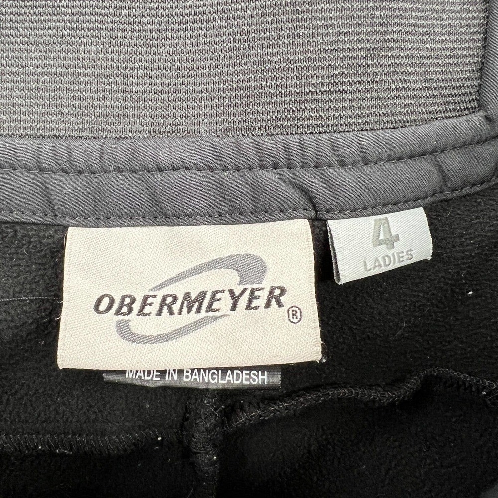 Obermeyer Black Ski/Snowboard Pants Loop Snap Closure Zip Pockets Women's Size 4 - Picture 7 of 8